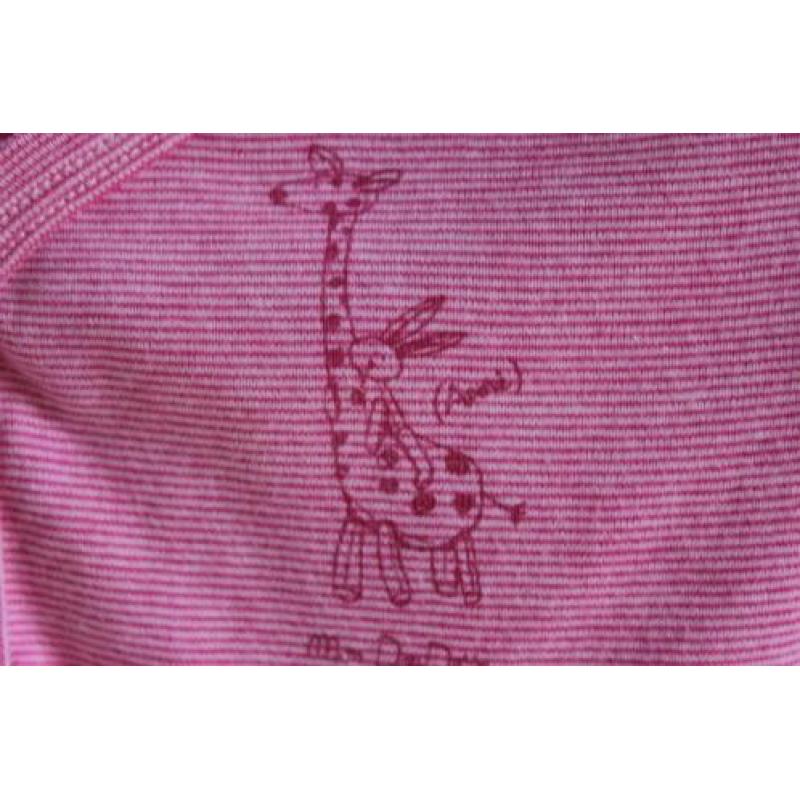 Nieuw roze-wit rompertje van Petit Bateau maat 50 (9897)