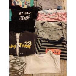 Baby mt 50 - 56 pakket jongens kleding in nette staat