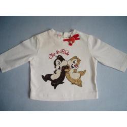 Longsleeve Monnalisa Knabbel en Babbel maat 50/56 - 0M