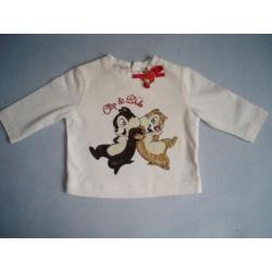 Longsleeve Monnalisa Knabbel en Babbel maat 50/56 - 0M