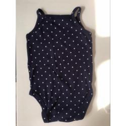Carters romper blauw meisje maat 50 - 56
