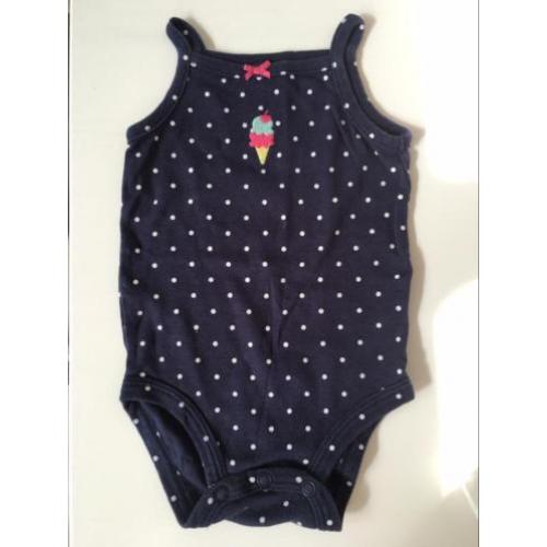 Carters romper blauw meisje maat 50 - 56