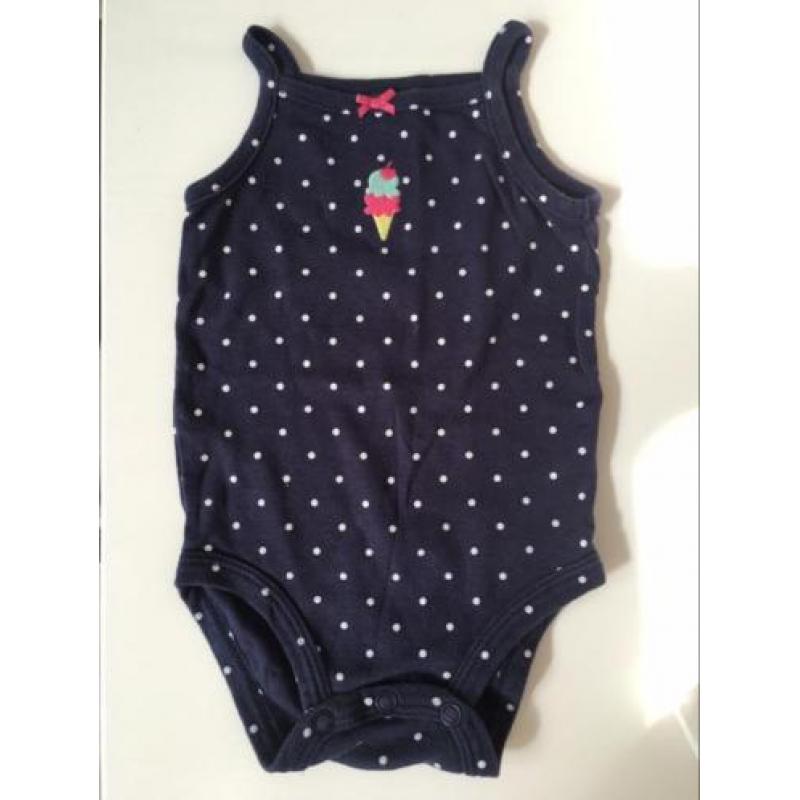 Carters romper blauw meisje maat 50 - 56