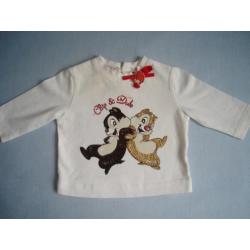 Longsleeve Monnalisa Knabbel en Babbel maat 50/56 - 0M