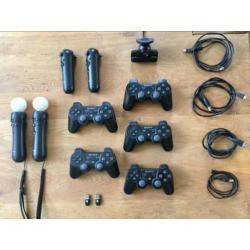 Playstation 3 + 23 Spellen, 5 Controllers + Move set!
