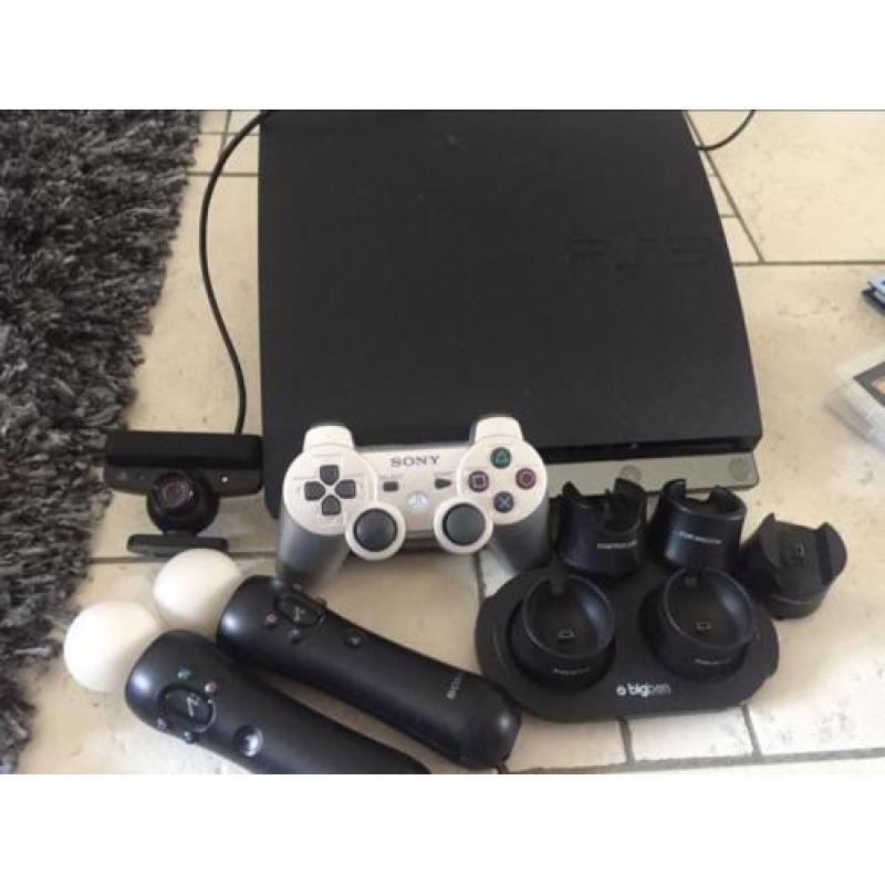 Ps3 met 1 controller + 24 spellen en accesoires