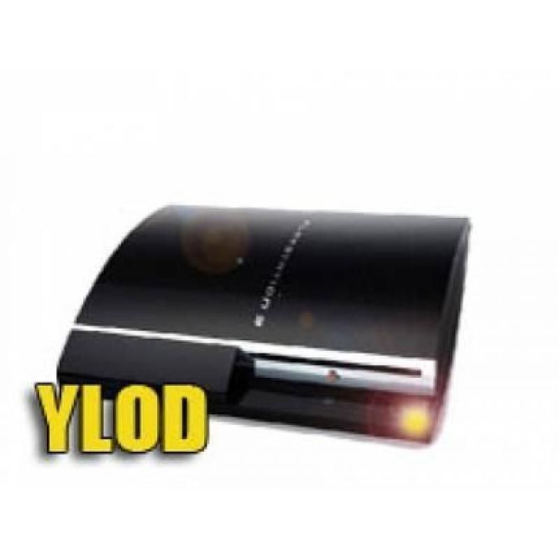 YLOD PS3 FAT 40GB YELLOW RING OF D EAD. PS3 is dus stuk en w
