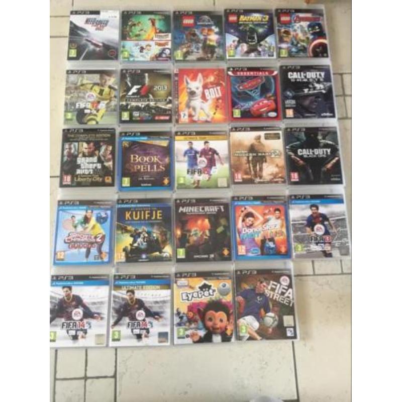 Ps3 met 1 controller + 24 spellen en accesoires