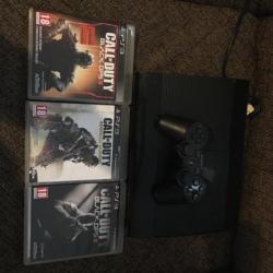 PlayStation 3 met controller en 3 spellen