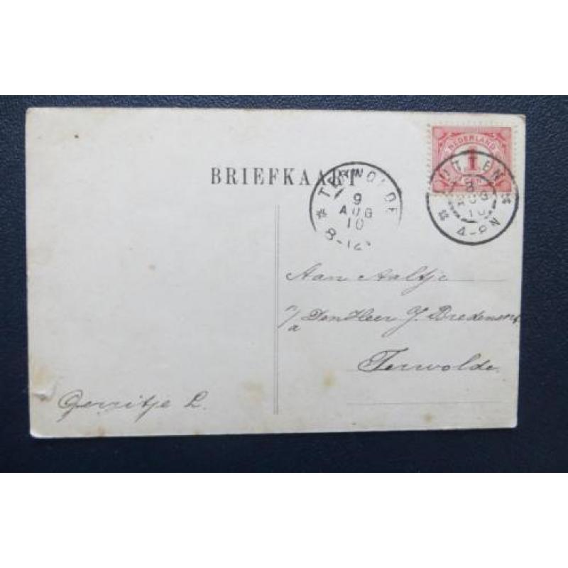 4 Ansichtkaarten Dedemsvaart sluis VII, Villa Dina, schapen