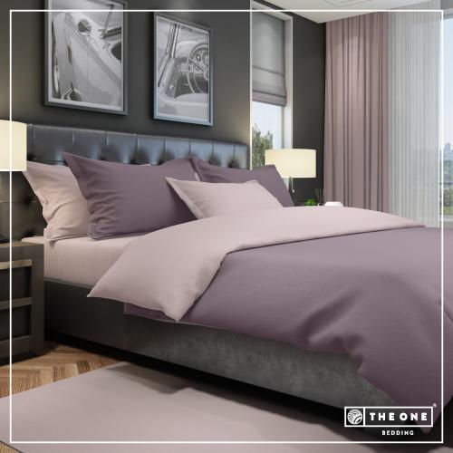 The One Dekbedovertrek Classic Plum / Mauve-240x220cm
