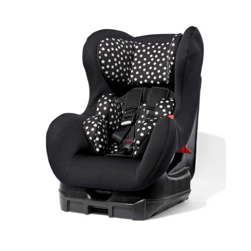 autostoel baby 75-105cm zwart met witte stip